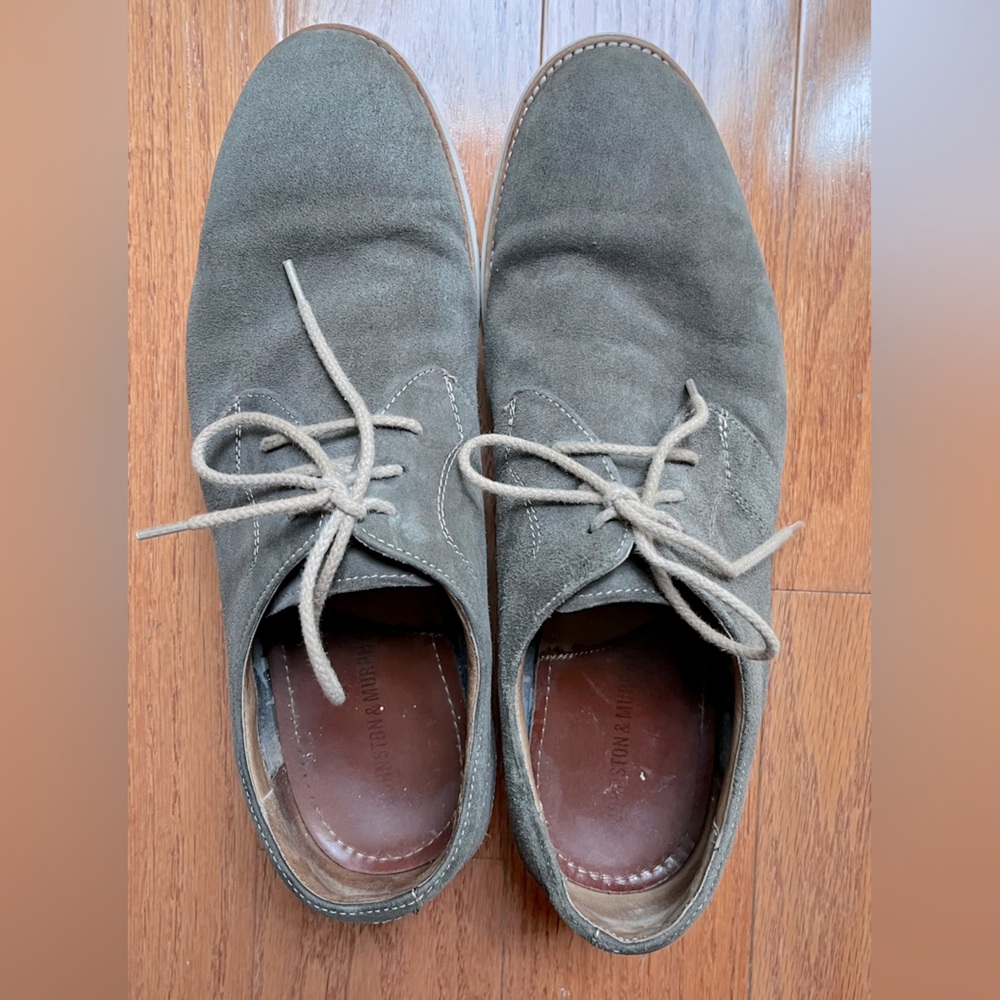 Johnston & Murphy, Men’s Oxfords Shoes, Gray Suede Leather, size 11М